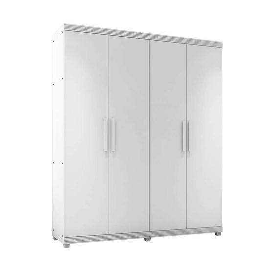 Imagem de Guarda-Roupa Casal Munique 4 PT Branco