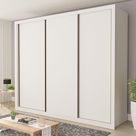 Imagem de Guarda Roupa Casal Premium Nápoli 242cm 3 Portas 6 Gavetas Espresso Móveis