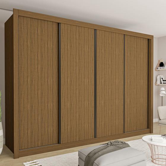 Imagem de Guarda Roupa Casal Premium Nápoli 242cm 4 Portas 4 Gavetas Espresso Móveis