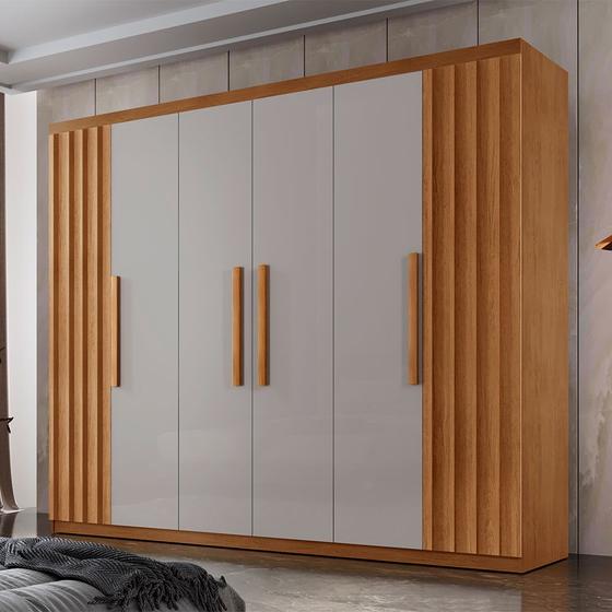 Guarda Roupa Casal Roma MDF 6 Portas e 2 Gavetas Menor preço em Guarda Roupa Casal Roma MDF 6 Portas e 2 Gavetas