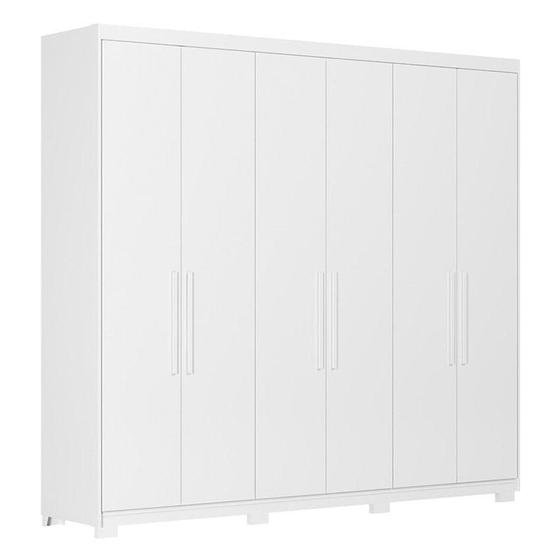 Imagem de Guarda Roupa Casal Venice 62480PE Branco Brilho com Pés - Demóbile