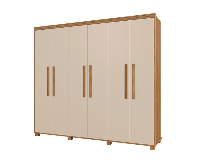 Guarda Roupa Casal Viena 100% MDF Pés Madeira Camas Fênix Menor preço em Guarda Roupa Casal Viena 100% MDF Pés Madeira Camas Fênix