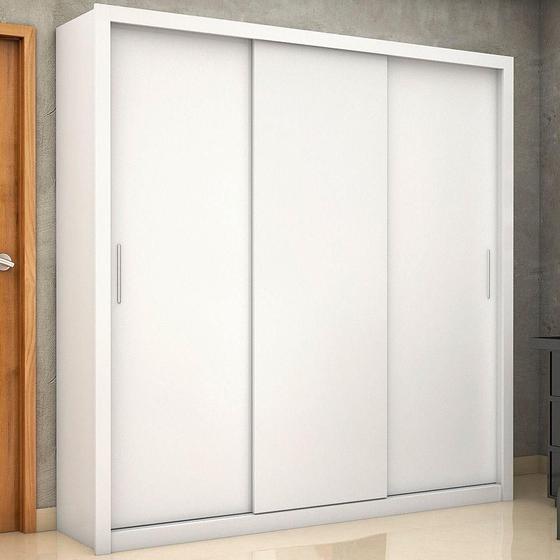 Imagem de Guarda-roupa Clarice Sem Espelho Branco Carioca Móveis