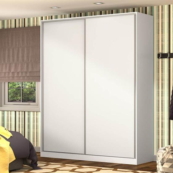 Imagem de Guarda-Roupa Closet 183cm 2 Portas 100% MDF Branco Lilies Móveis