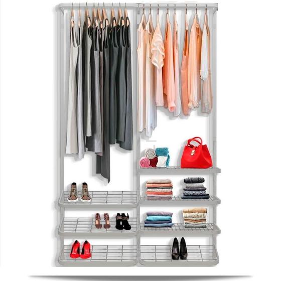 Imagem de Guarda roupa closet aramado aberto CLR281 - 1,30m