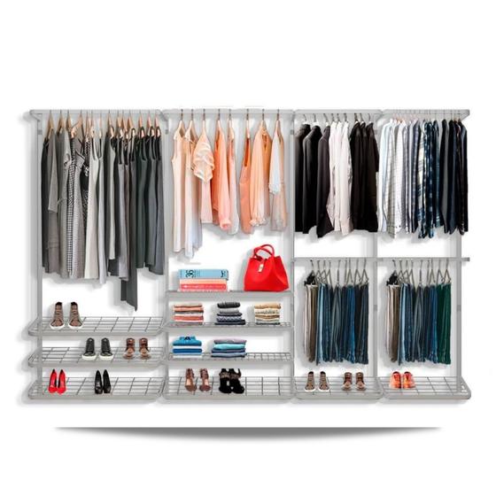 Imagem de Guarda roupa closet aramado aberto CLR281 - 3,10m