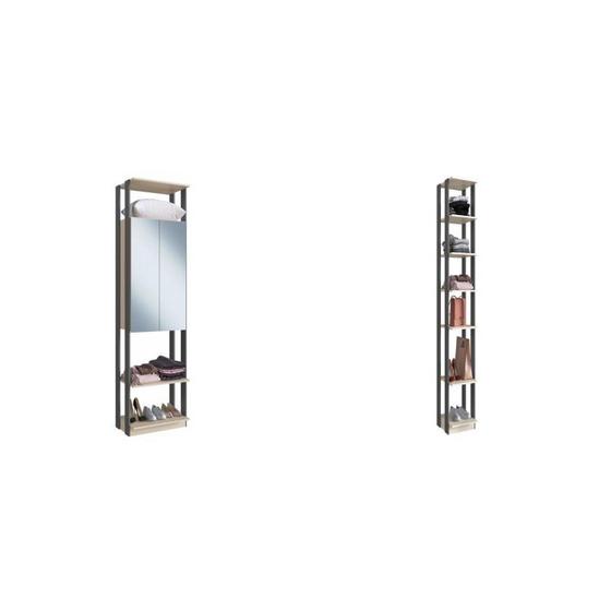 Imagem de Guarda Roupa Closet com Espelho e Prateleiras Be Mobiliário