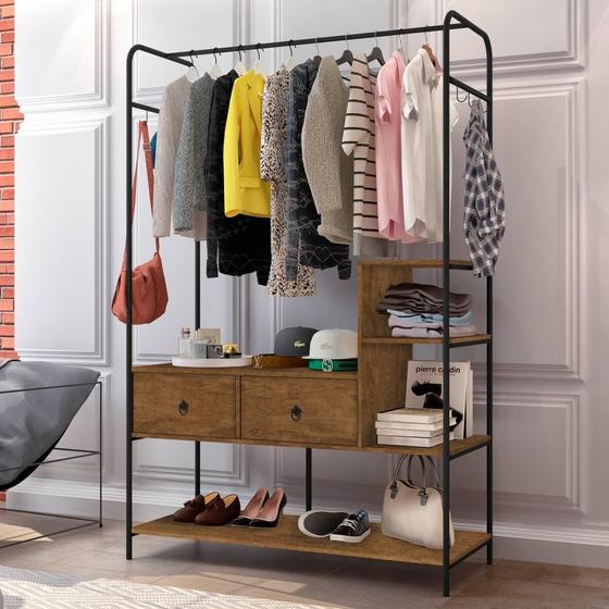 Imagem de Guarda Roupa Closet Industrial Modulado Mazzaro