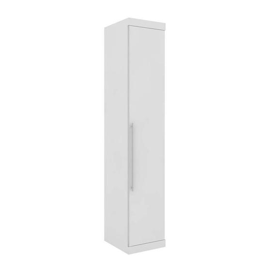 Imagem de Guarda-Roupa Closet Modulado Virtual Branco e Amadeirado