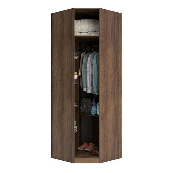 Guarda Roupa Closet sem Porta Canto Diagonal 83,8cm 5 Prateleiras 1 Cabideiro Prime Luciane Móveis é ruim? Guarda Roupa Closet sem Porta Canto Diagonal 83,8cm 5 Prateleiras 1 Cabideiro Prime Luciane Móveis é boa?