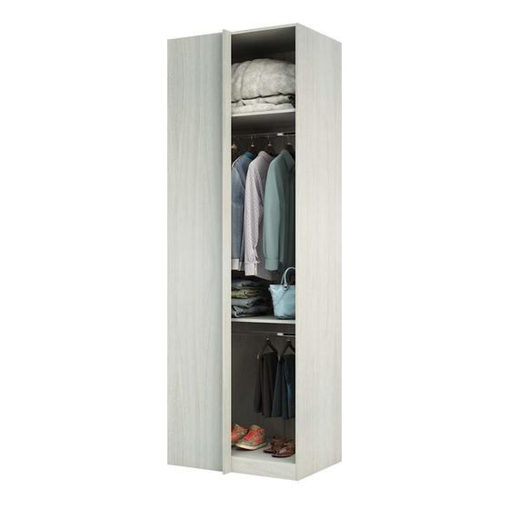 Guarda Roupa Closet sem Porta Canto Reto 80,4cm 2 Cabideiros 1 Maleiro Prime Luciane MA³veis Menor preço em Guarda Roupa Closet sem Porta Canto Reto 80,4cm 2 Cabideiros 1 Maleiro Prime Luciane MA³veis
