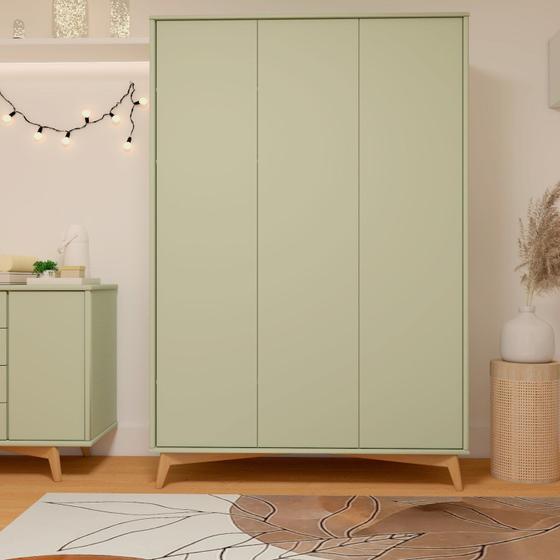 Imagem de Guarda-roupa Infantil 3 Portas 4 Gavetas Mdf Zen