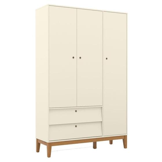 Imagem de Guarda Roupa Infantil 3 Portas Unique Off White Eco Wood - Matic