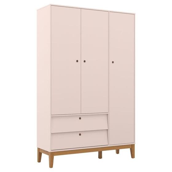 Imagem de Guarda Roupa Infantil 3 Portas Unique Rose Eco Wood - Matic