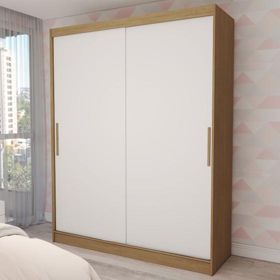 Imagem de Guarda-Roupa Infantil Swift Slim 2 Portas 2 Gavetas Cinamomo/Branco - Panorama Móveis