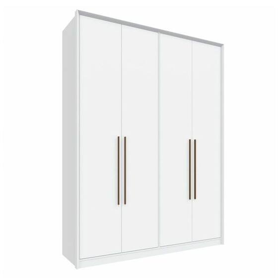 Guarda Roupa Itaparica com 4 Portas e 3 Gavetas Móveis Rimo Branco ...