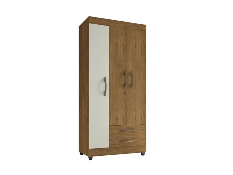 Imagem de Guarda Roupa Lion 3 portas 2 gavetas com chave  - Móveis Leão