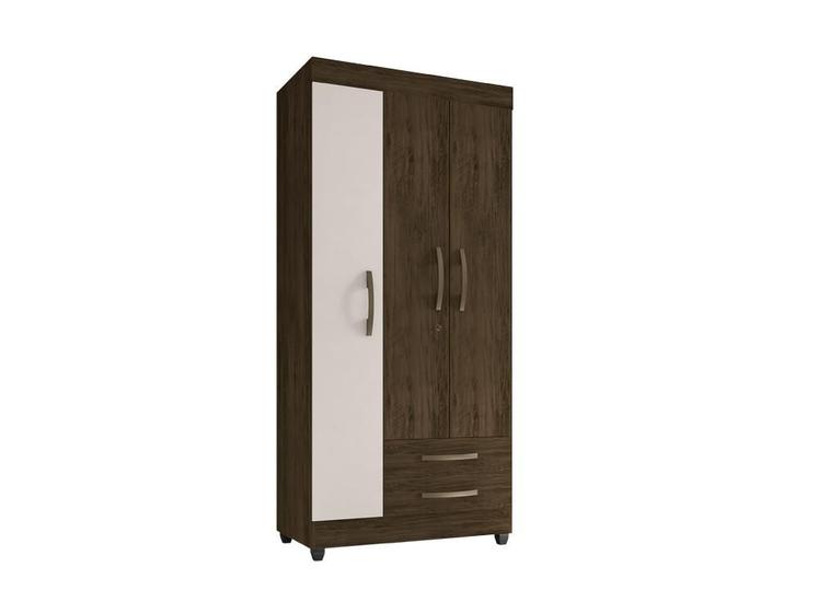 Imagem de Guarda Roupa Lion 3 portas 2 gavetas com chave  - Móveis Leão