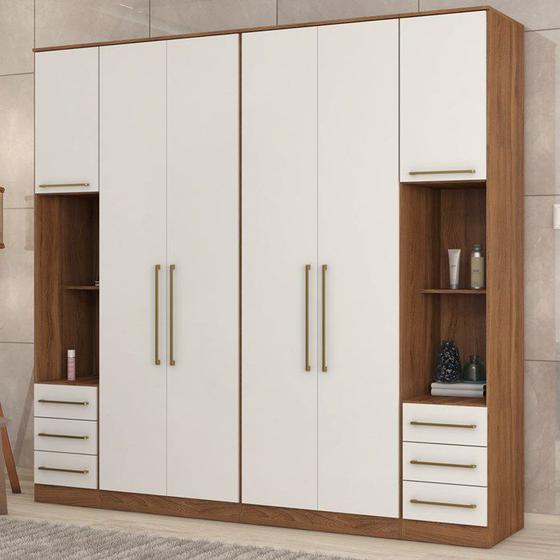 Imagem de Guarda Roupa Modulado 4 Peças Composição 4 Amendola Branco Demartez