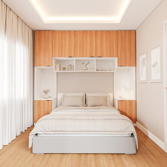Imagem de Guarda-roupa Modulado 7 Portas 4 Peças Hera Cabecasa Madeiramadeira