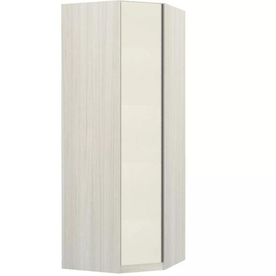 Imagem de Guarda Roupa Modulado Canto Obliquo 1 Porta 1 Cabideiro 6 Prateleiras Prime Luciane Móveis