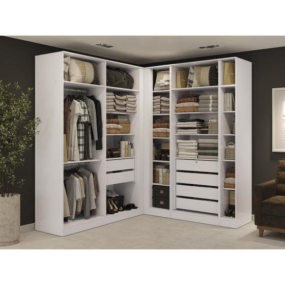 Guarda-Roupa Modulado de Canto Reto 1 Porta Menor preço em Guarda-Roupa Modulado de Canto Reto 1 Porta