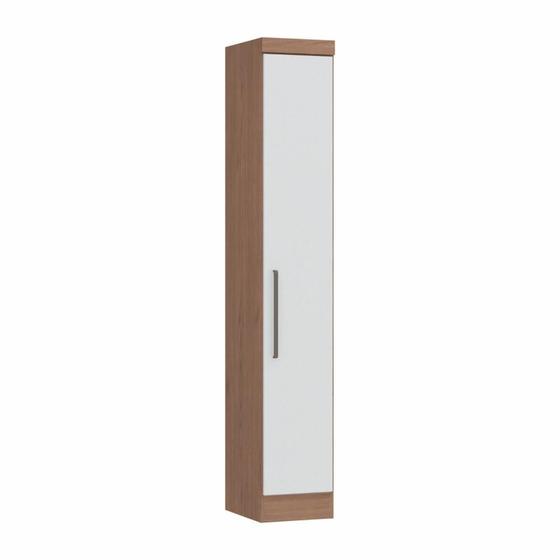 Imagem de Guarda Roupa Modulado Infinity c/1 Porta - Macadâmia/Branco Line