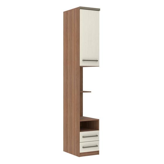Guarda Roupa Modulado Mesa de Cabeceira Alta 1 Porta 2 Gavetas 38cm Connect Luciane Móveis Menor preço em Guarda Roupa Modulado Mesa de Cabeceira Alta 1 Porta 2 Gavetas 38cm Connect Luciane Móveis