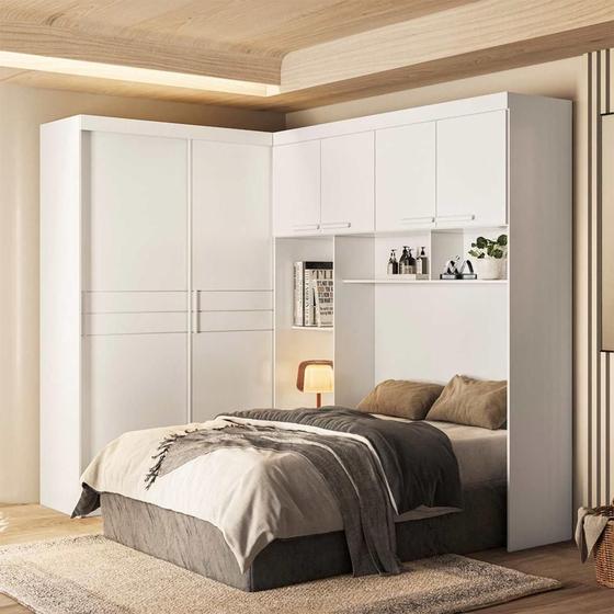 Imagem de Guarda Roupa Modulado Moval Branco Florença 1,92M