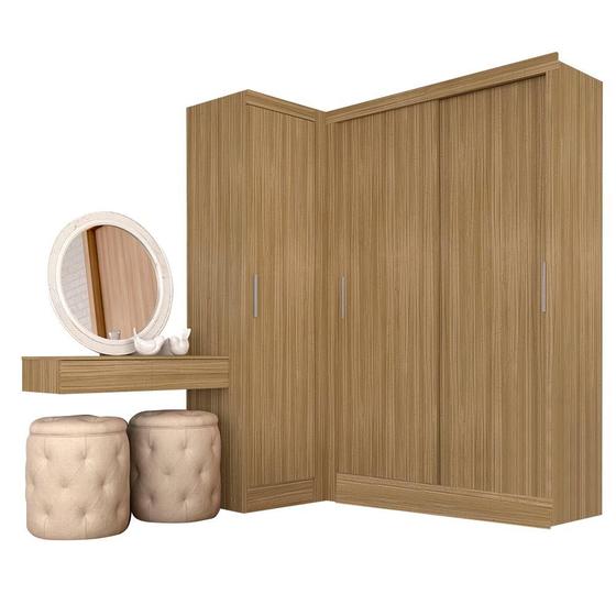 Imagem de Guarda Roupa Modulado Porta De Correr Anne Boreal - Móveis Arapongas