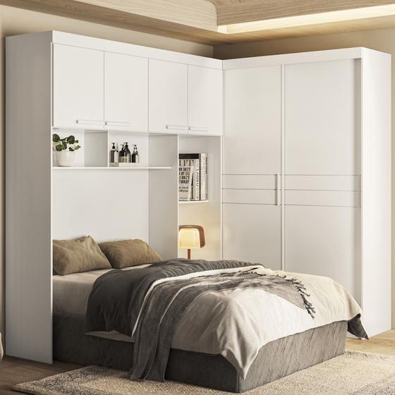 Imagem de Guarda Roupa Modular Casal 6 Portas 5 Gavetas Florença - Moval