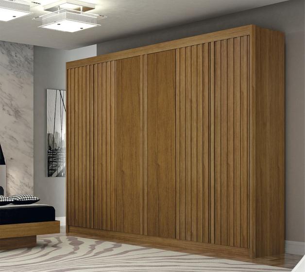 Imagem de Guarda roupa New Braga 06 Portas com 04 Ripadas