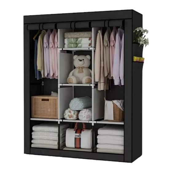 Imagem de Guarda Roupa Organizador Desmontavel Portatil 130 x 45 x 175 CM