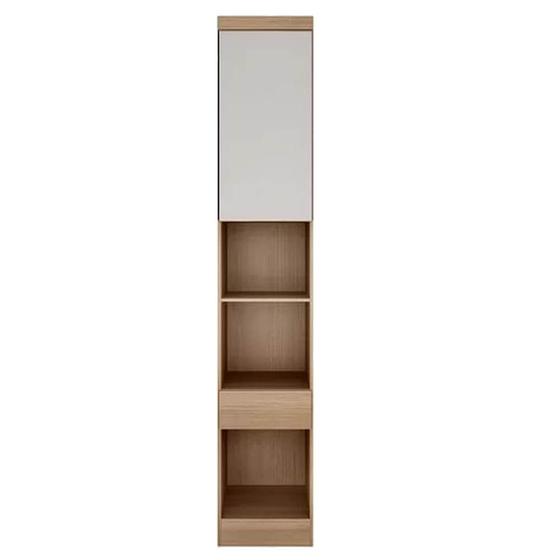 Imagem de Guarda Roupa Rizon Módulo Mesa de Cabeceira 1 Porta 1 Gaveta Novo Horizonte Cor Cumaru Fendy 