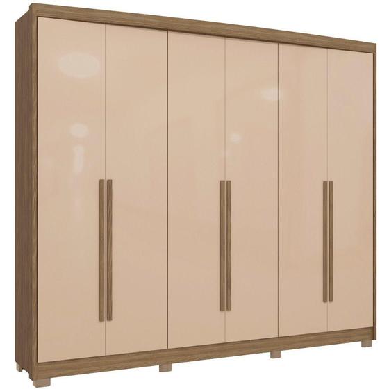 Imagem de Guarda Roupa / Roupeiro Kappesberg CB03N566-NGMC 6 Portas 6 Gavetas 235x269x56cm