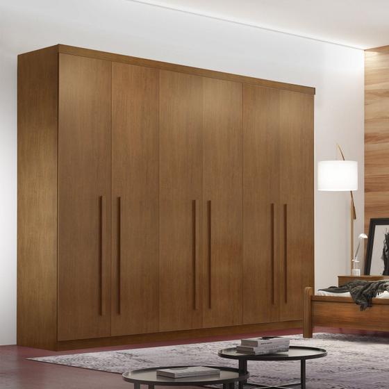 Imagem de Guarda-Roupa Roupeiro Mdf 6 Portas 4 Gavetas Divino Rufato