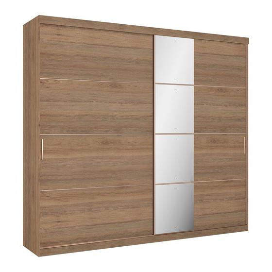 Imagem de Guarda-Roupa / Roupeiro THB Glamour Glass 2 Portas de Correr 6 Gavetas