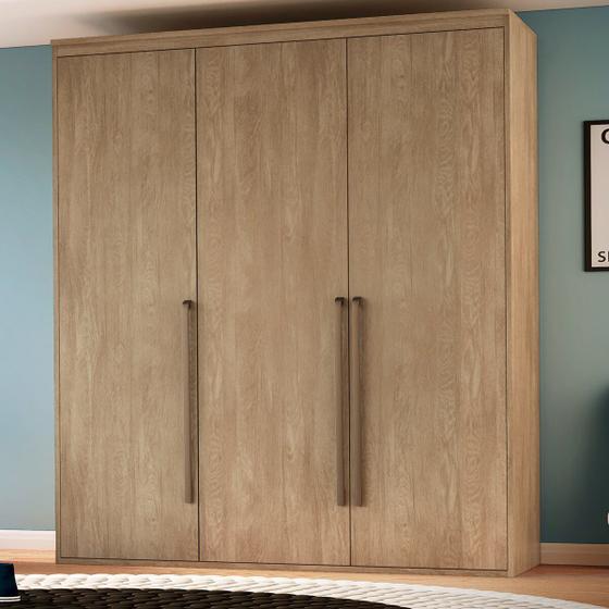 Imagem de Guarda Roupa Solteiro 3 Portas 3 Gavetas MDF Originale Belmax