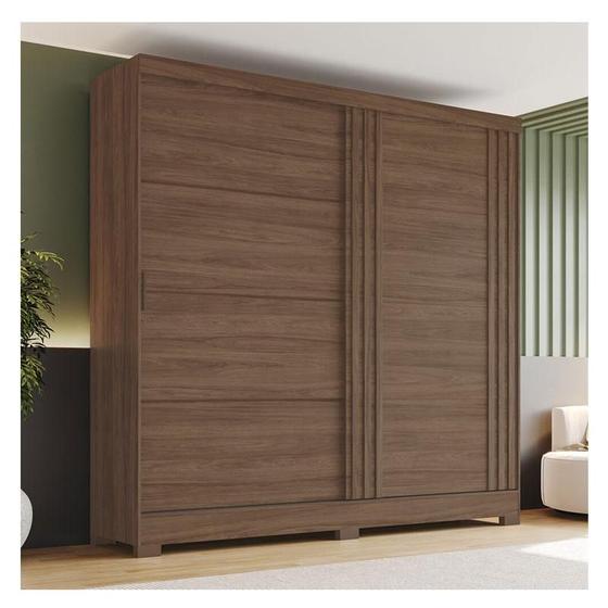 Guarda Roupa Solteiro Ambiente B352 Castanho HP Briz Móveis Menor preço em Guarda Roupa Solteiro Ambiente B352 Castanho HP Briz Móveis