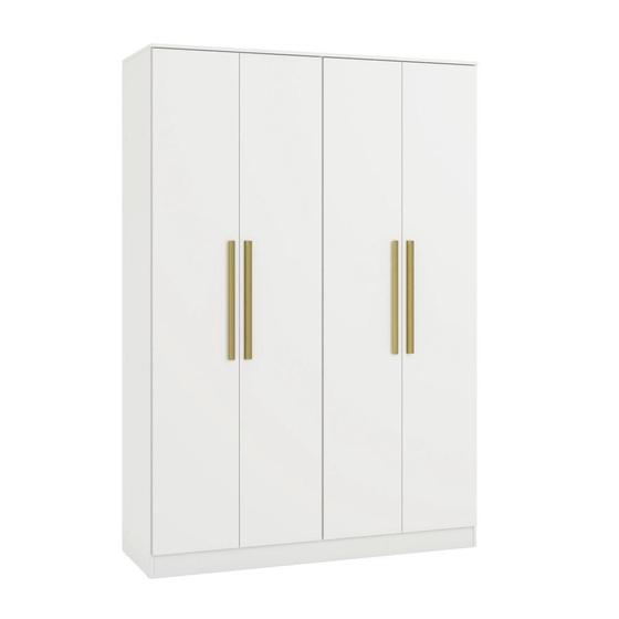 Imagem de Guarda-Roupa Solteiro Kappesberg 2 Portas 2 Gavetas Branco - N536