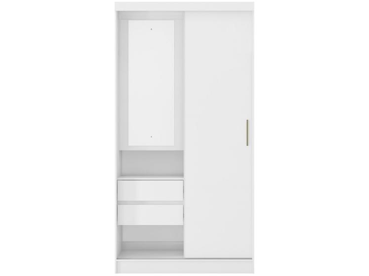 Guarda-roupa Solteiro Modulado com Espelho 1 Porta Menor preço em Guarda-roupa Solteiro Modulado com Espelho 1 Porta