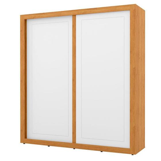 Imagem de Guarda Roupa Tutto New 2 Portas de Correr Freijó Branco Soft - Matic