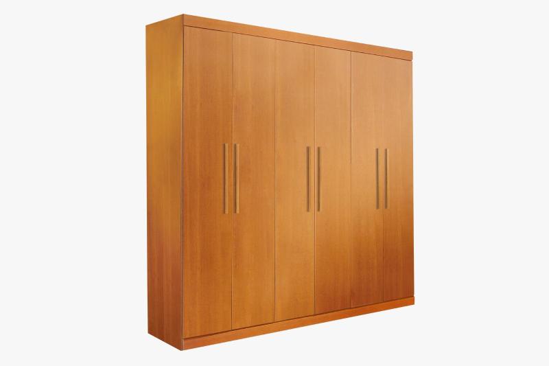 Imagem de Guarda roupa ubatuba solteiro com divisorias internas 6 portas 3 gavetas 100% mdf