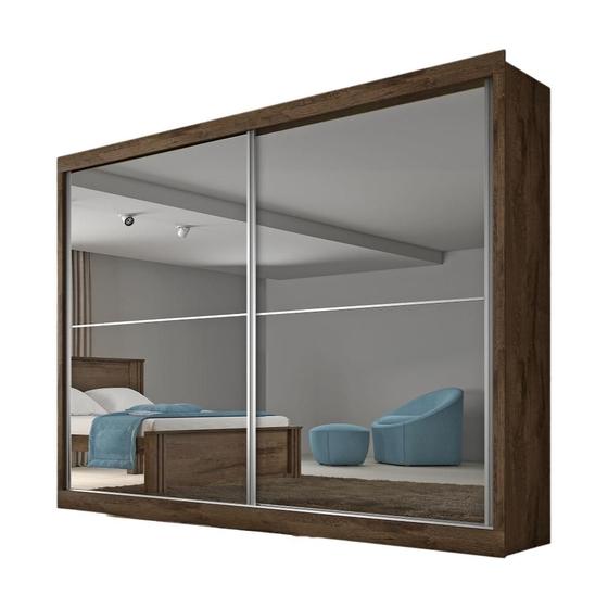 Imagem de Guarda Roupa Verona Plus 2 Portas Espelho MDF - MadeMarcs