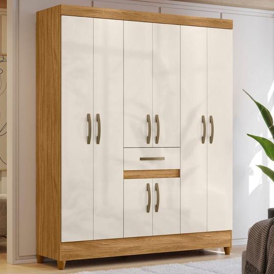 Imagem de Guarda-Roupas Casal 8 Portas 1 Gaveta Portugal Moval MÃ³veis