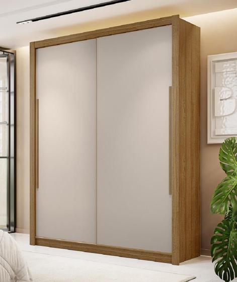 Imagem de Guarda Roupas Dubai 188cm x 230cm Portas Dupla Face Nature Fendi Vila Rica 