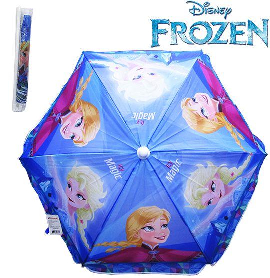 guarda sol de poliester com cabo de metal frozen 125x114cm de ø Menor preço em guarda sol de poliester com cabo de metal frozen 125x114cm de ø