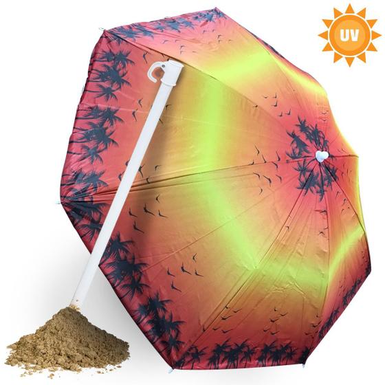 Guarda Sol Gigante Sombreiro Praia Piscina 1,9m Vermelho coqueiro preto Menor preço em Guarda Sol Gigante Sombreiro Praia Piscina 1,9m Vermelho coqueiro preto