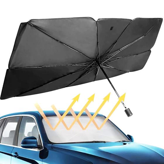 Imagem de Guarda-Sol Para-Brisa de Carro Multifuncional Dobrável com Proteção Solar UV: Pronta Entrega
