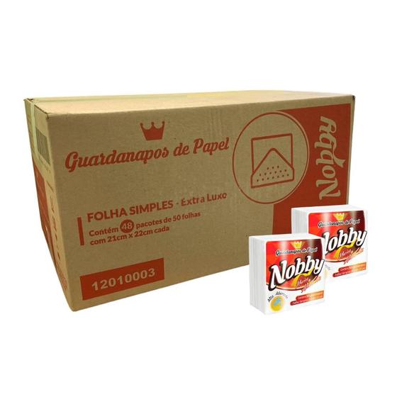 Guardanapo 21x22cm folha simples Nobby com 2.400 folhas Menor preço em Guardanapo 21x22cm folha simples Nobby com 2.400 folhas